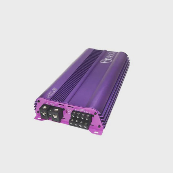 Open Box Down4Sound JP284 Purple 3000W 4-Channel Amplifier