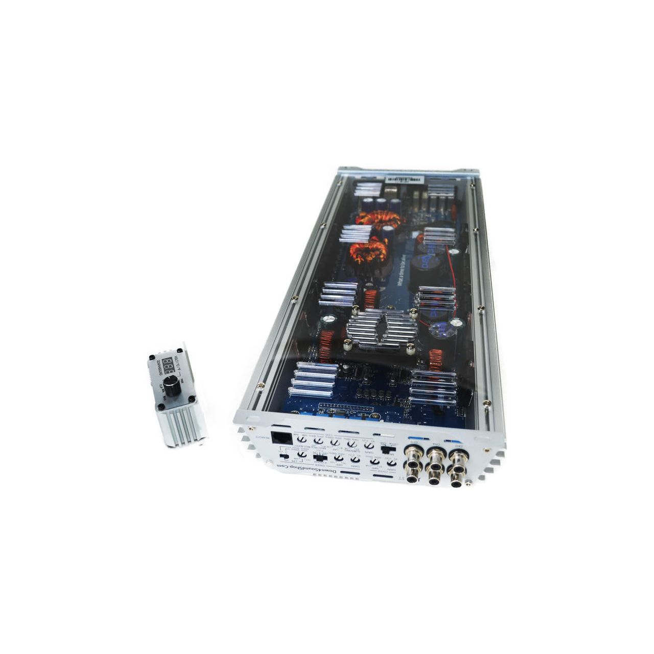 Down4Sound JP95T WHITE SILVER 1500 Watt 5-Channel Car Amplifier