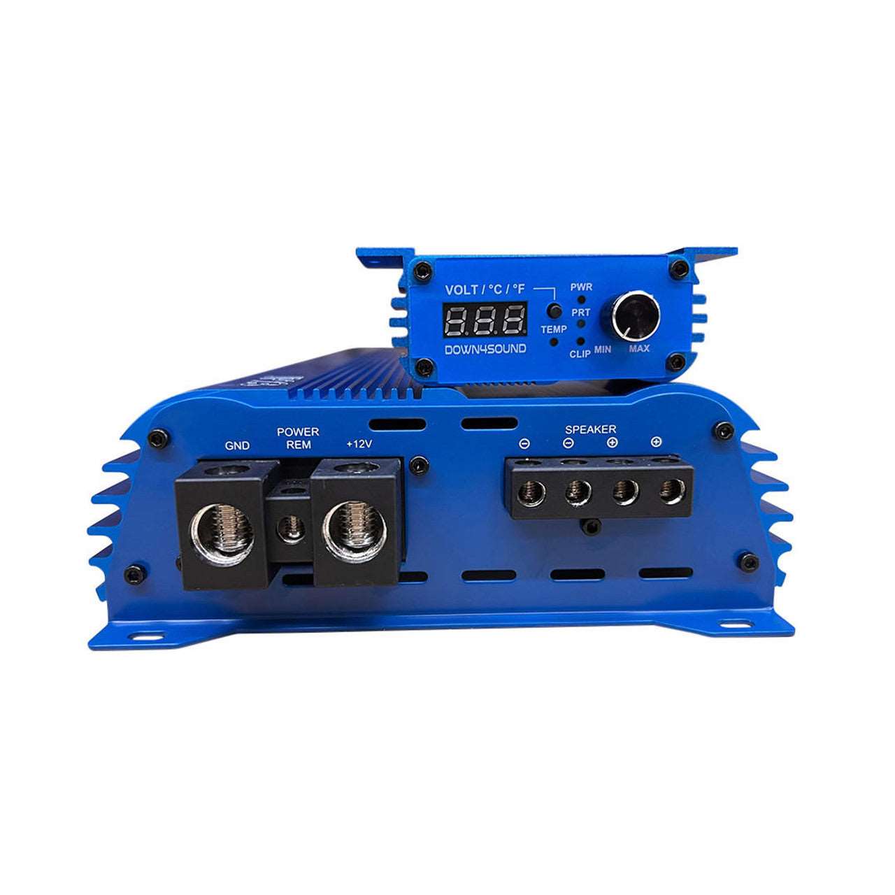 Down4Sound JP23 v1.5 ELITE BLUE Class D 1-Channel Monoblock Car Amplifier 2300 Watts @ 1-Ohm