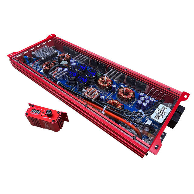 Down4Sound JP23 v1.5 ELITE RED Class D 1-Channel Monoblock Car Amplifier 2300 Watts @ 1-Ohm