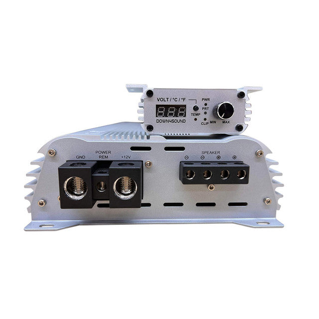 Down4Sound JP23 v1.5 ELITE WHITE Class D 1-Channel Monoblock Car Amplifier 2300 Watts @ 1-Ohm
