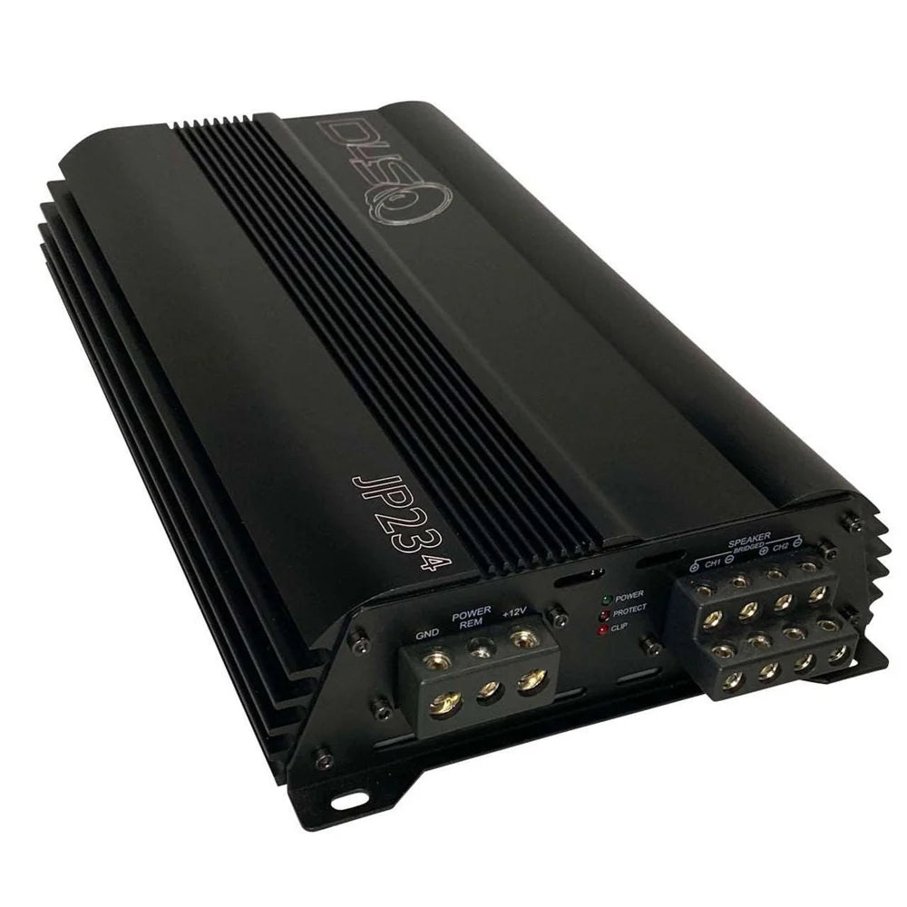 Open Box Down4Sound JP234 Black Gloss 2000W 4-Channel Amplifier