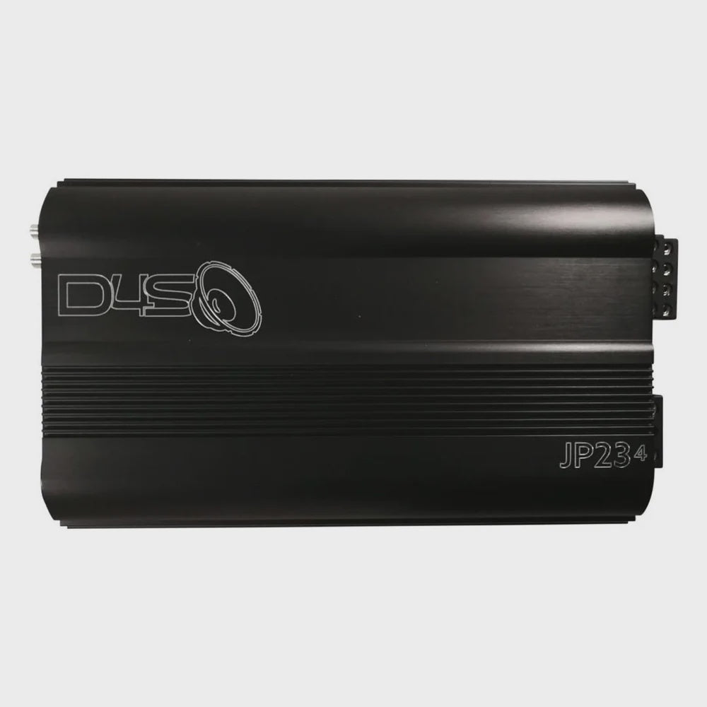 Open Box Down4Sound JP234 Black Gloss 2000W 4-Channel Amplifier