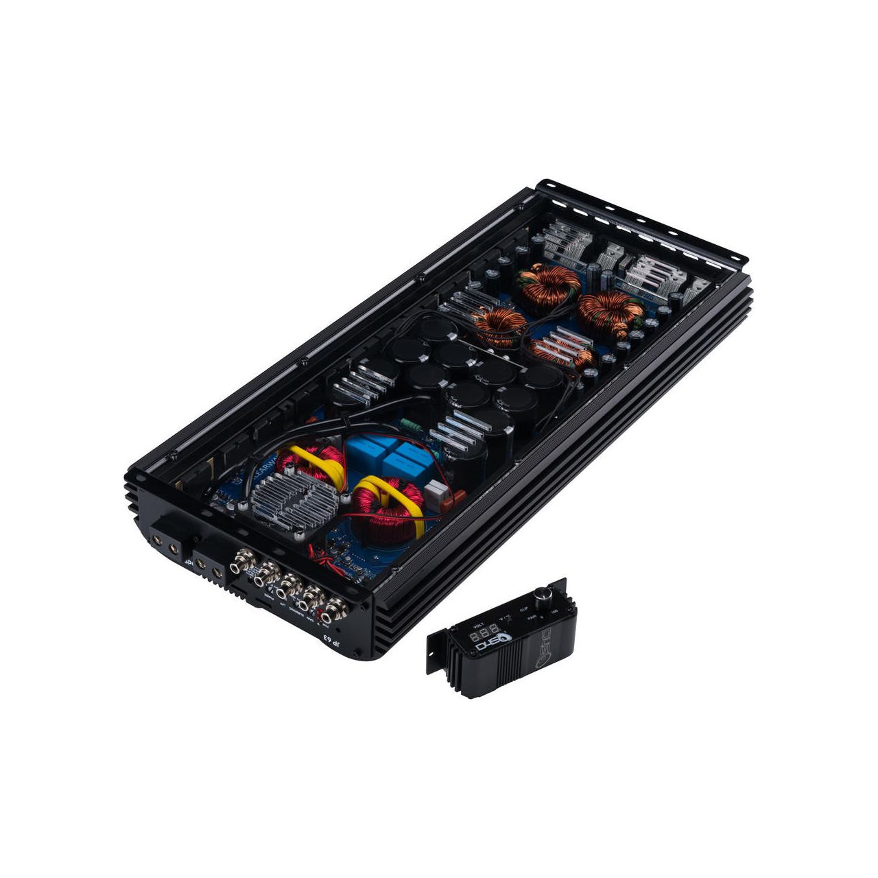Down4Sound JP63 BLACK Class D 1-Channel Monoblock Car Amplifier 6300 Watts @ 1-Ohm