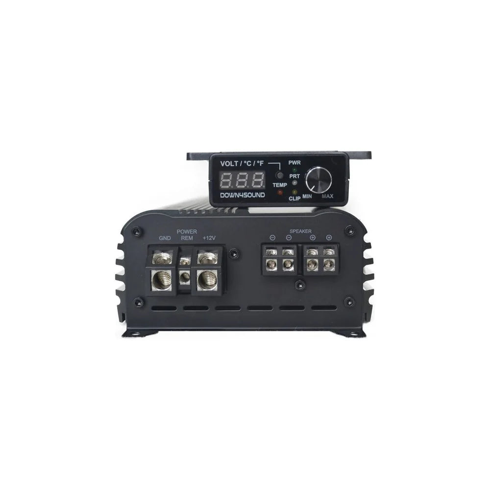 Open Box Down4Sound MM1000 (MINI MAXX) Black Gloss 1000W RMS Mini Monoblock Amplifier