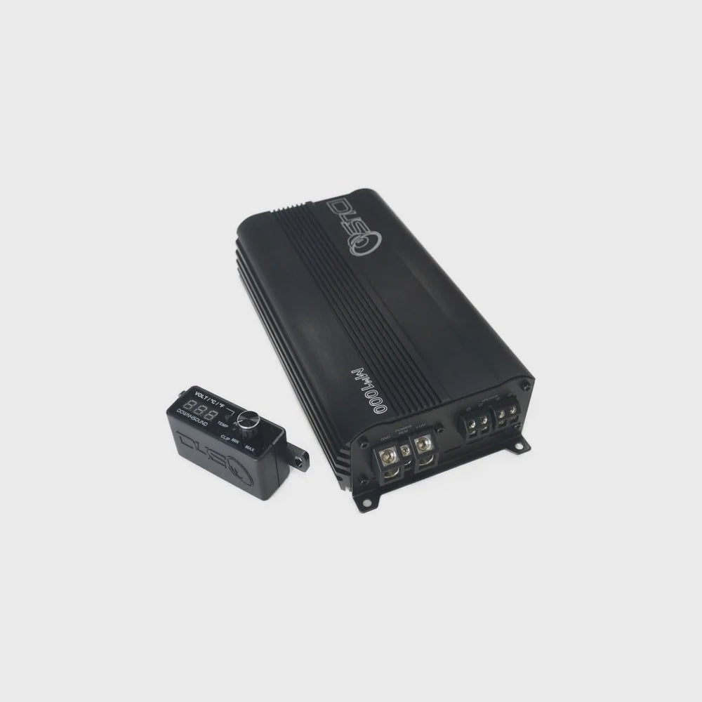 Open Box Down4Sound MM1000 (MINI MAXX) Black Gloss 1000W RMS Mini Monoblock Amplifier