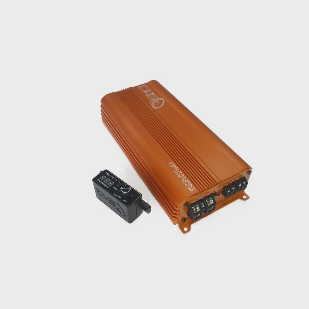 Open Box Down4Sound MM1500KFD Orange 1500W RMS MINI MAXX Full Bridge Amplifier