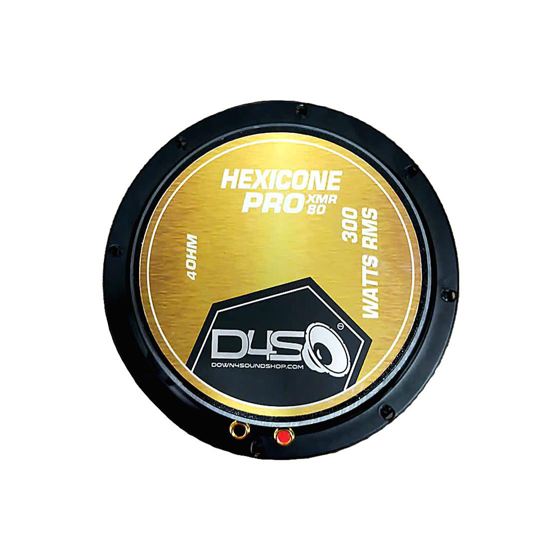 Down4Sound Hexicone XMR80 | 8" 300W RMS Pro Audio Speaker w/ Bullet (Single)