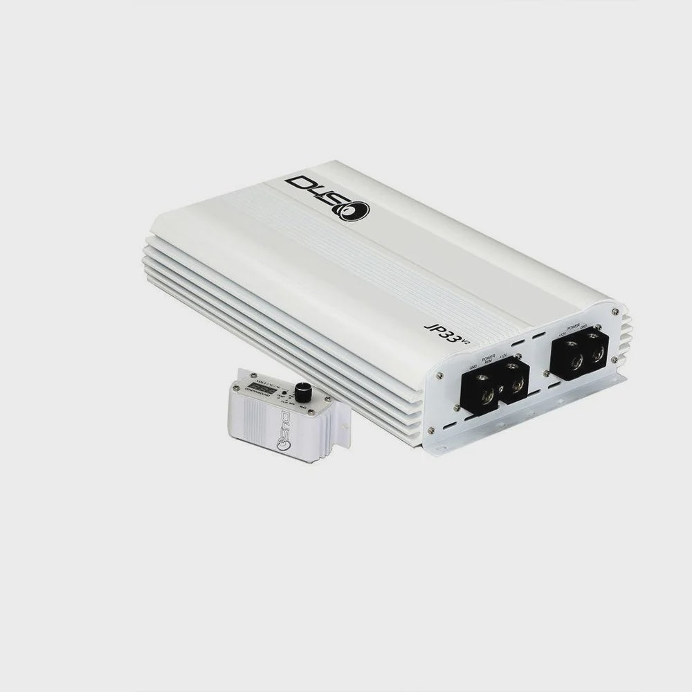 Open Box Down4Sound JP33 V2 White Gloss | 3300W RMS Class D Monoblock Car Amplifier Made In Korea