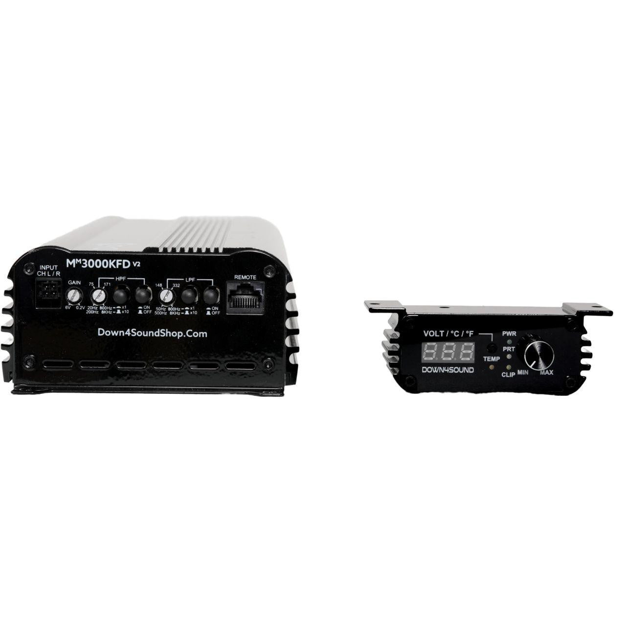 Down4Sound MM3000KFD V2 (MINI MAXX) 3000W RMS Mini Full Range Monoblock Amplifier