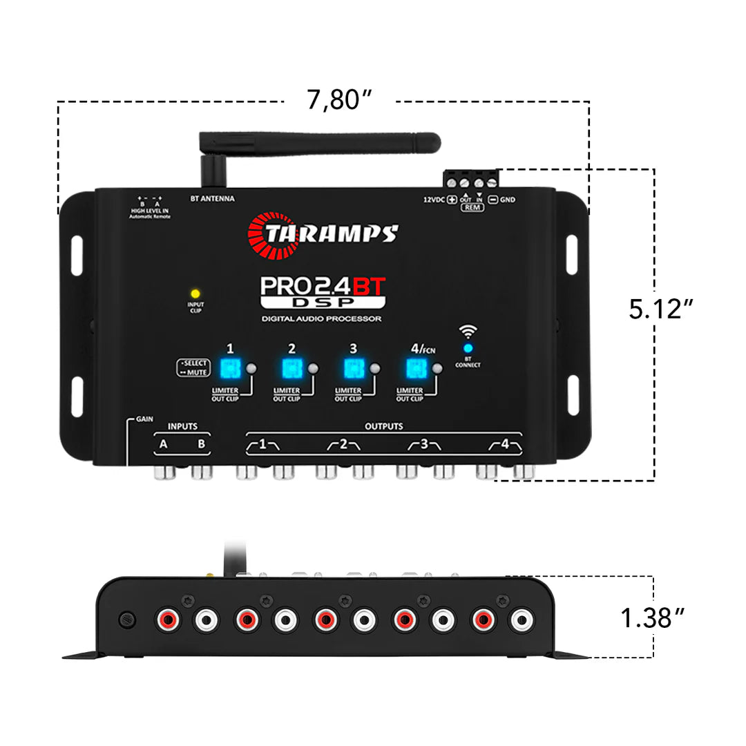 Taramps PRO 2.4 BT Bluetooth Audio Processor