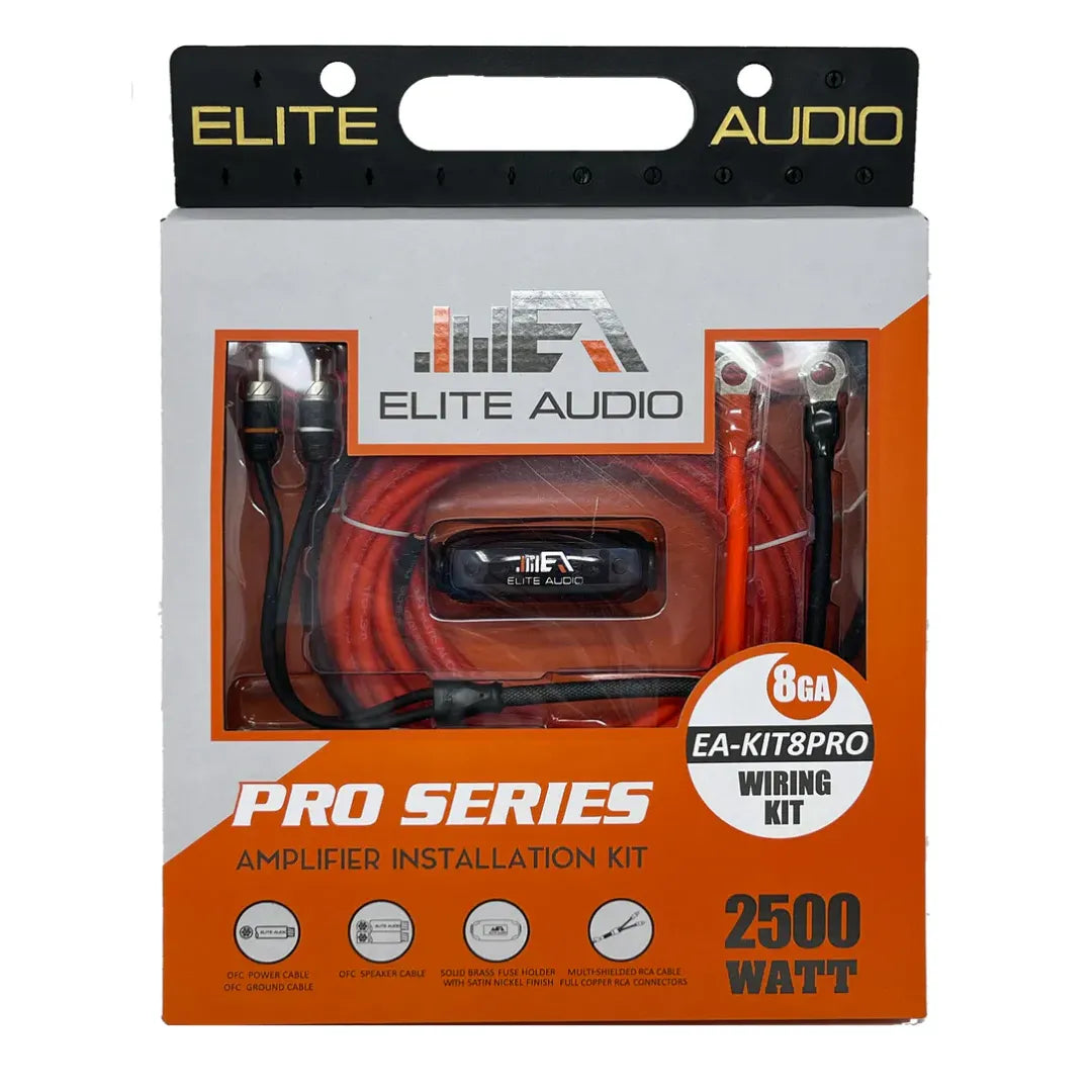 Elite Audio EA-KIT8PRO 8GA OFC Amp Kit