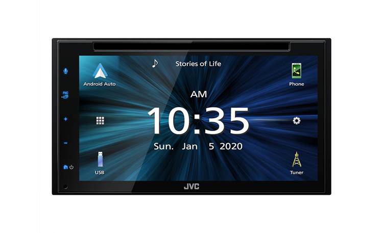 JVC KW-V660BT 6.8" Double-DIN CD/DVD Multimedia Receiver with Bluetooth, Apple Carplay/Android Auto (Sirius XM Ready)