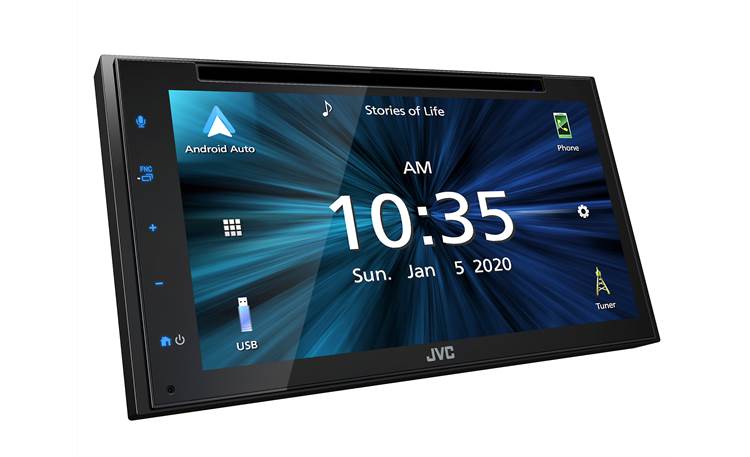 JVC KW-V660BT 6.8" Double-DIN CD/DVD Multimedia Receiver with Bluetooth, Apple Carplay/Android Auto (Sirius XM Ready)
