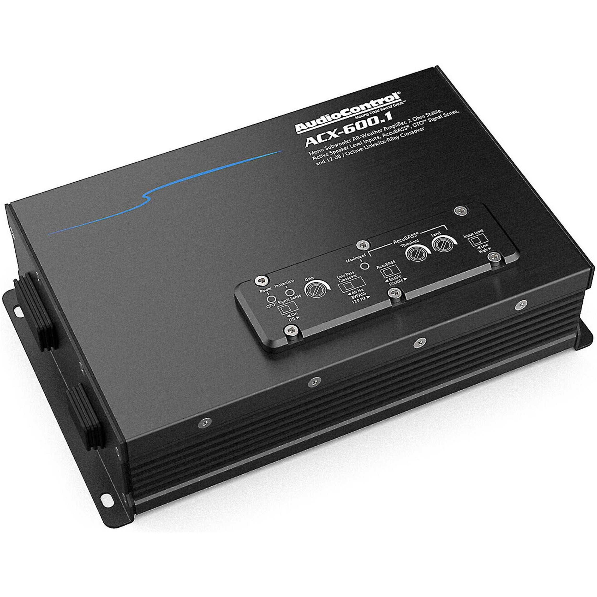 AudioControl ACX-600.1 1-Channel Monoblock Marine Amplifier 600 Watts 