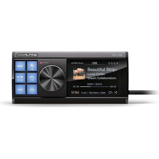 Alpine HDS-990 Status Series High-Resolution Digital Media Audio Source (Does Not Play Discs)