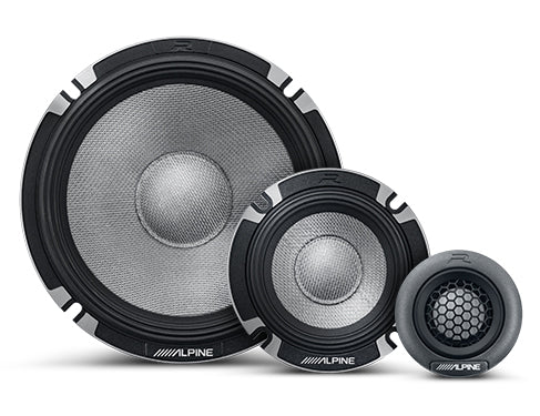Alpine R2-S653 6.5" 3-Way Component Speakers (Pair)