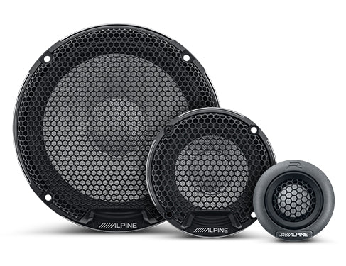 Alpine R2-S653 6.5" 3-Way Component Speakers (Pair)