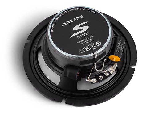 Alpine S2-S65 | 6.5" 2-Way Coaxial Speakers (Pair)