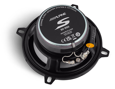 Alpine S2-S50 | 5" 2-Way Coaxial Speakers (Pair)