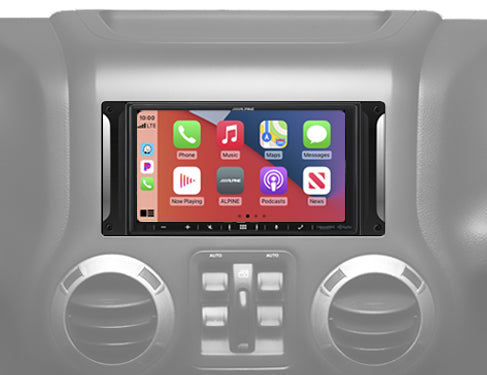 Alpine i407-WRA-JK 6.95" Digital Media Receiver - Jeep Wrangler JK 11-18