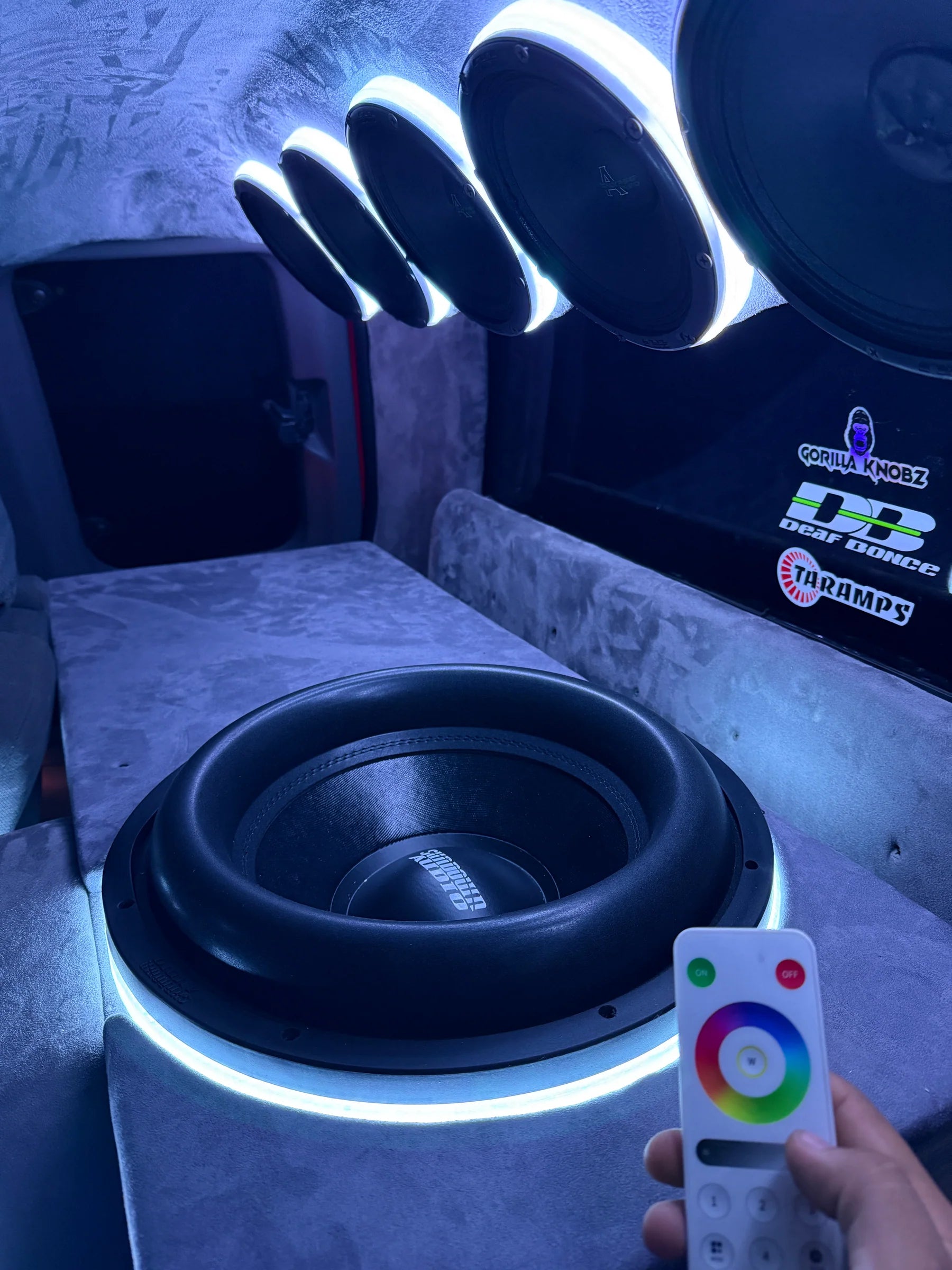 Gorilla Knobz Smart RGB LED Subwoofer Rings 15" v3