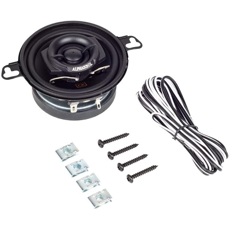 Alphasonik NS35 | 3.5" 90W 2-Way Coaxial Speakers 3-Ohm (Pair)