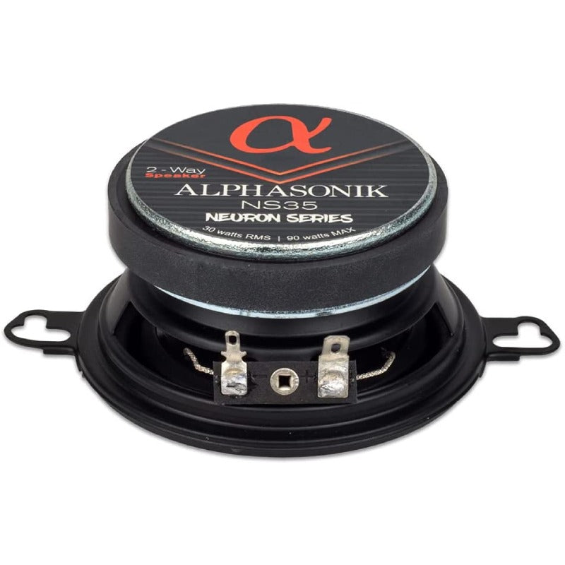 Alphasonik NS35 | 3.5" 90W 2-Way Coaxial Speakers 3-Ohm (Pair)