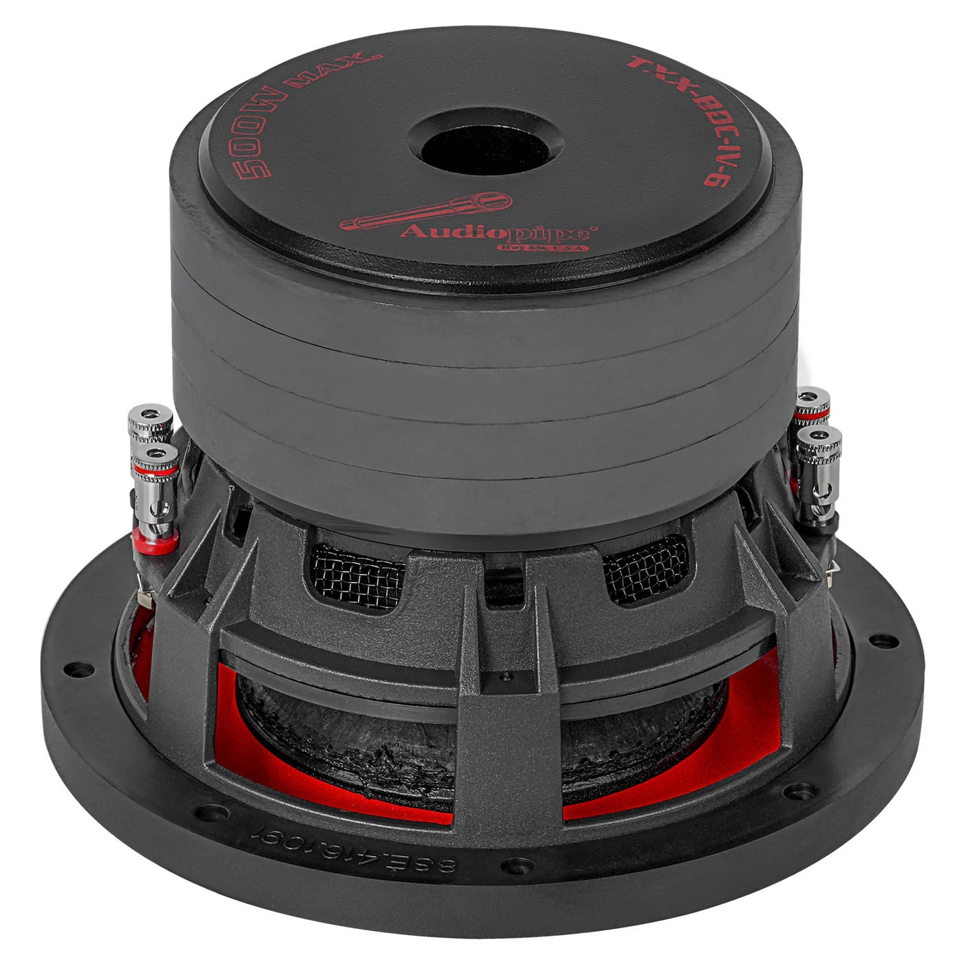 Audiopipe TXX-BDC-IV-6 | 6" 250W RMS Quad Stack Composite Cone Subwoofer DVC