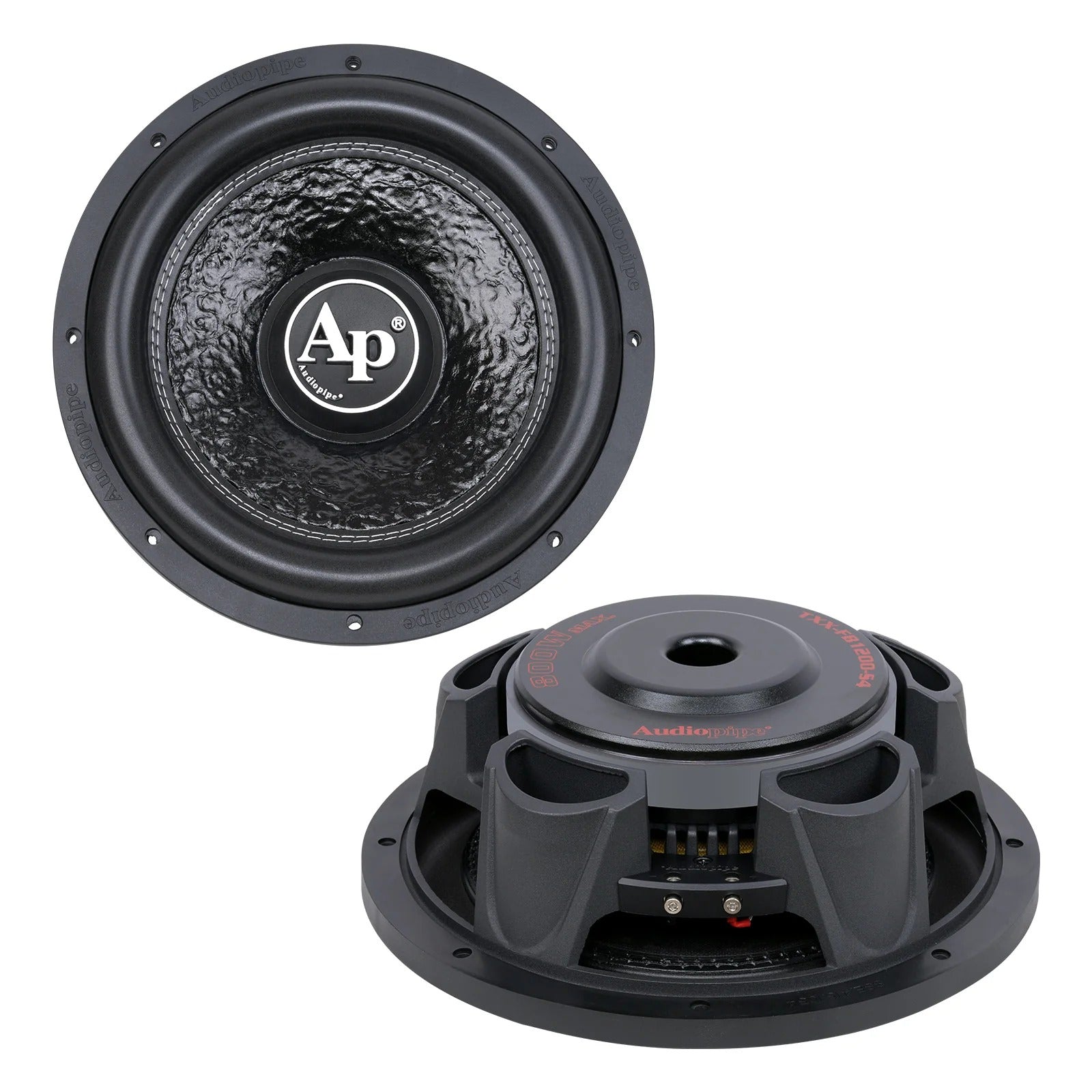 Audiopipe TXX-FB1200-S4 12" 400W RMS Shallow Mount Subwoofer SVC 4-Ohm