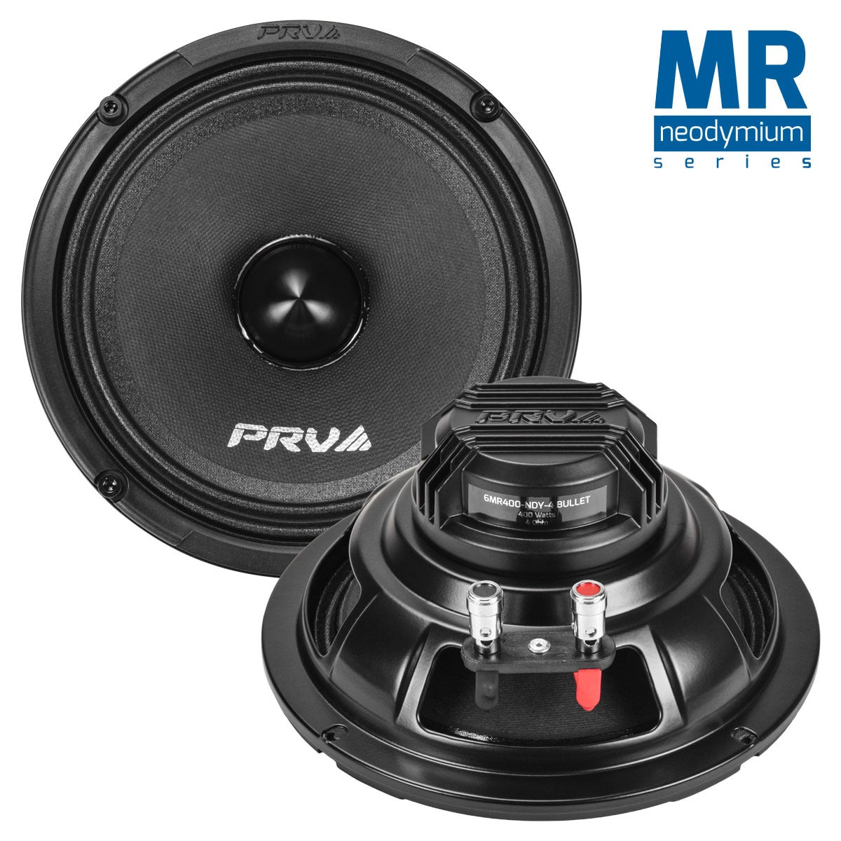 PRV Audio 6MR400-NDY-4 | 6.5" 400W Neodymium Bullet Midrange Speaker