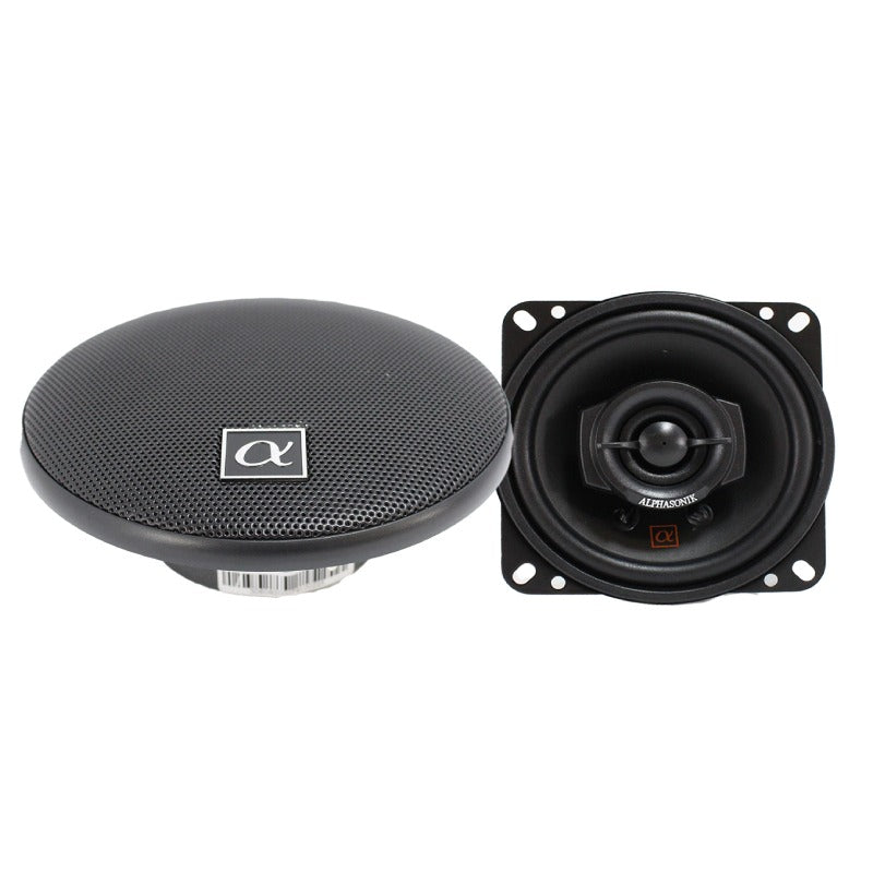 Alphasonik NS42 | 4" 120W 2-Way Coaxial Speakers 3-Ohm (Pair)