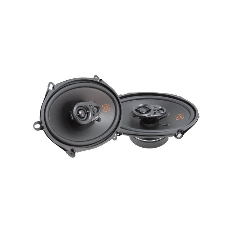 Alphasonik NS683 | 6"x8" 180W 3-Way Coaxial Speakers 3-Ohm (Pair)