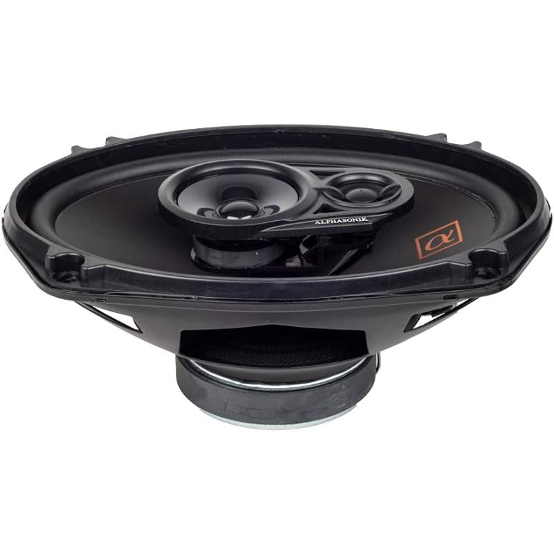 Alphasonik NS693 | 6"x9" 210W 3-Way Coaxial Speakers 3-Ohm (Pair)