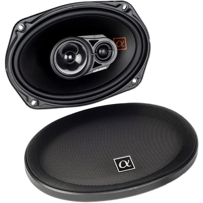 Alphasonik NS693 | 6"x9" 210W 3-Way Coaxial Speakers 3-Ohm (Pair)