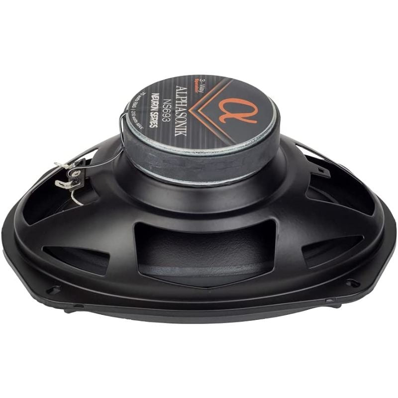 Alphasonik NS693 | 6"x9" 210W 3-Way Coaxial Speakers 3-Ohm (Pair)