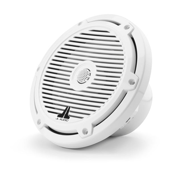 JL Audio M3-770X-C-Gw 7.7" 225W Marine Coaxial Speakers (Pair) - Gloss White Classic Grilles