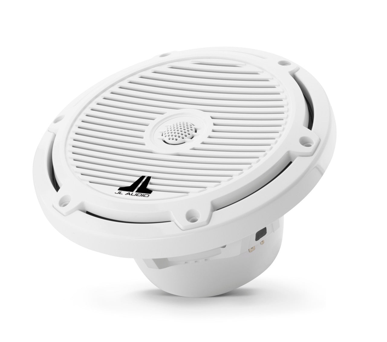 JL Audio M3-770X-C-Gw 7.7" 225W Marine Coaxial Speakers (Pair) - Gloss White Classic Grilles