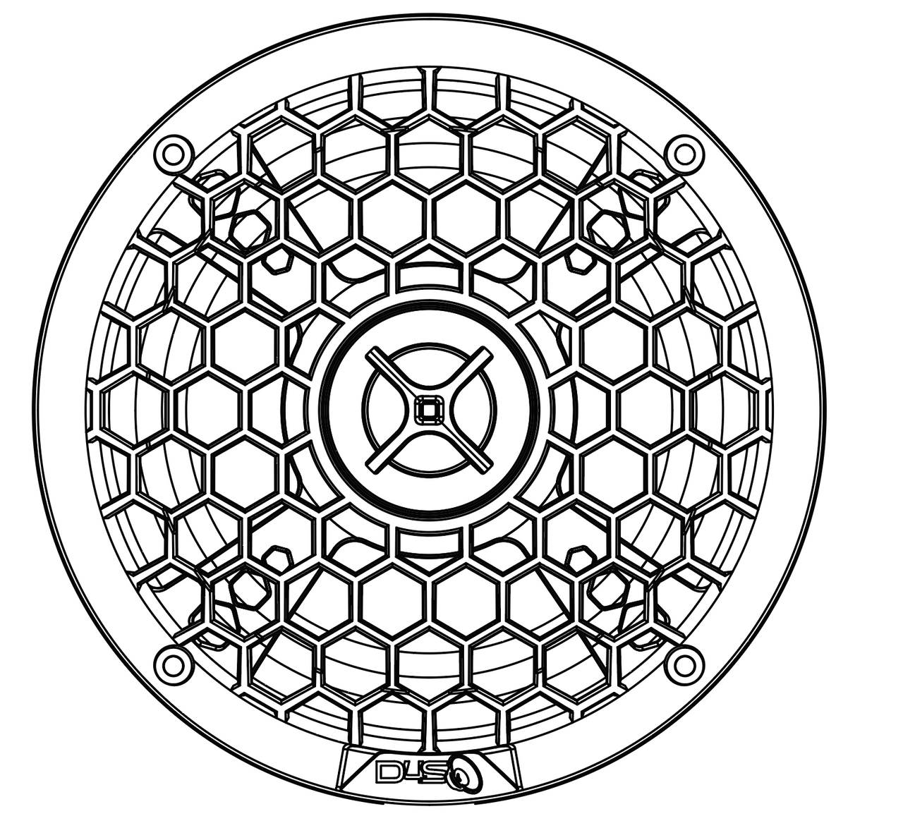 Down4Sound M3 65 | 6.5" 175W RMS Marine RGB LED Coaxial Speakers (Pair)