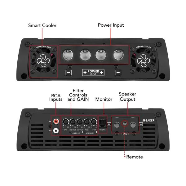 Taramps MD8000.1 8000W RMS Full Range Amplifier 2-Ohm