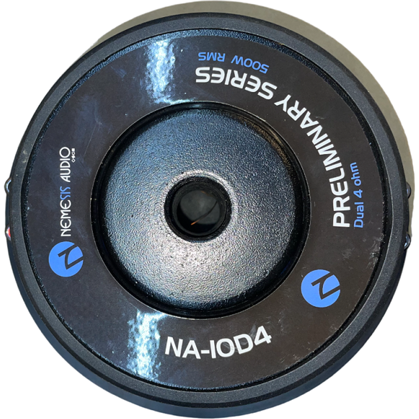 Nemesis Audio NA-10D4 10" Car Subwoofer 500 Watts DVC 4-Ohm