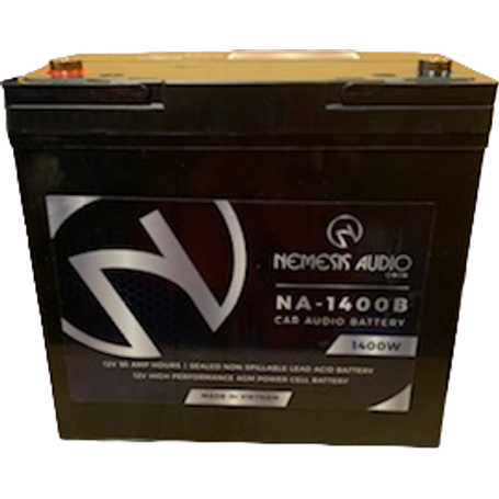 Nemesis Audio NA-1400B 55 AH 1400 Watts AGM Power Cell 12-Volt Battery