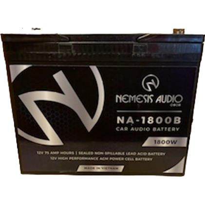Nemesis Audio NA-1800B 75AH 1800W AGM Power Cell 12V Battery