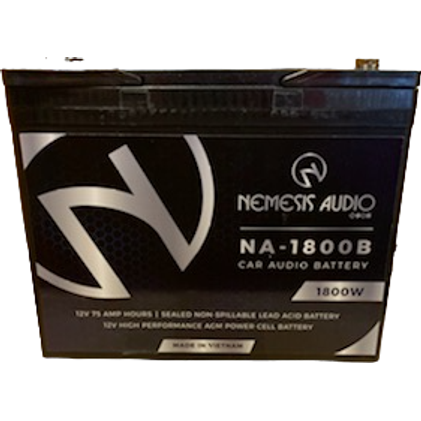 Nemesis Audio NA-1800B 75 AH 1800 Watts AGM Power Cell 12-Volt Battery