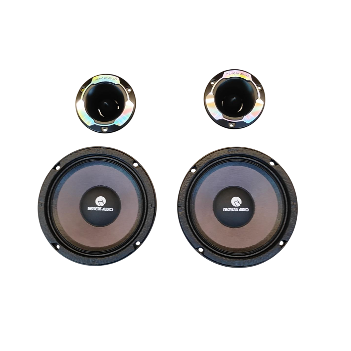 Nemesis Audio NA-6.5HPK 6.5" Midrange Speakers & Pro Tweeters Bundle