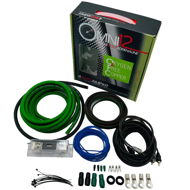 Omni12 100% Copper OFC Amplifier Installation Kit 4GA