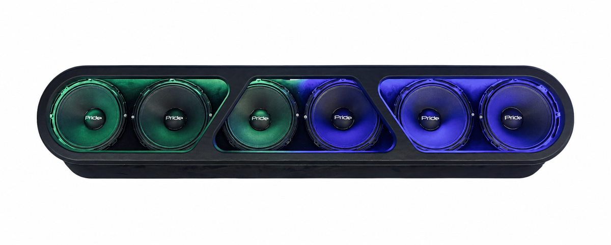 (6) Pride Solo 300 NEO 6.5" Suede Rack Bundle w/ Beauty Panel & LEDs