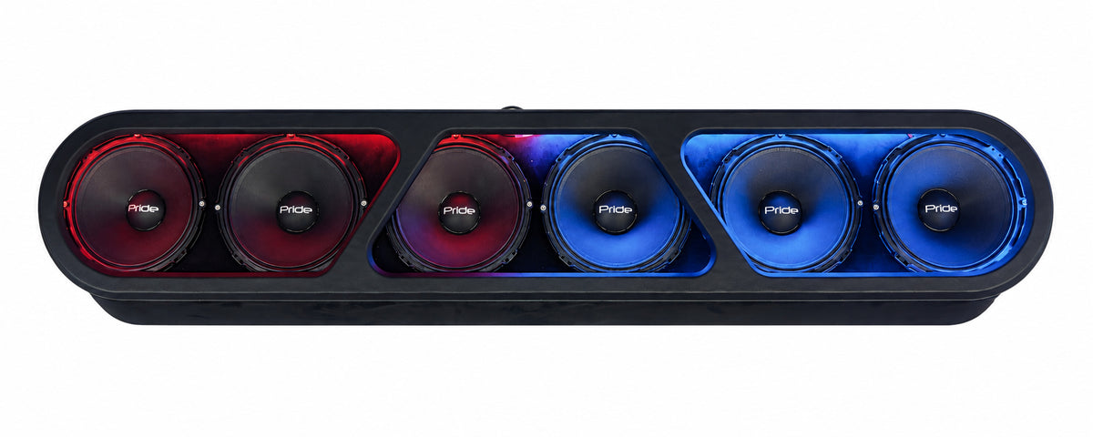 (6) Pride Solo 300 NEO 6.5" Suede Rack Bundle w/ Beauty Panel & LEDs