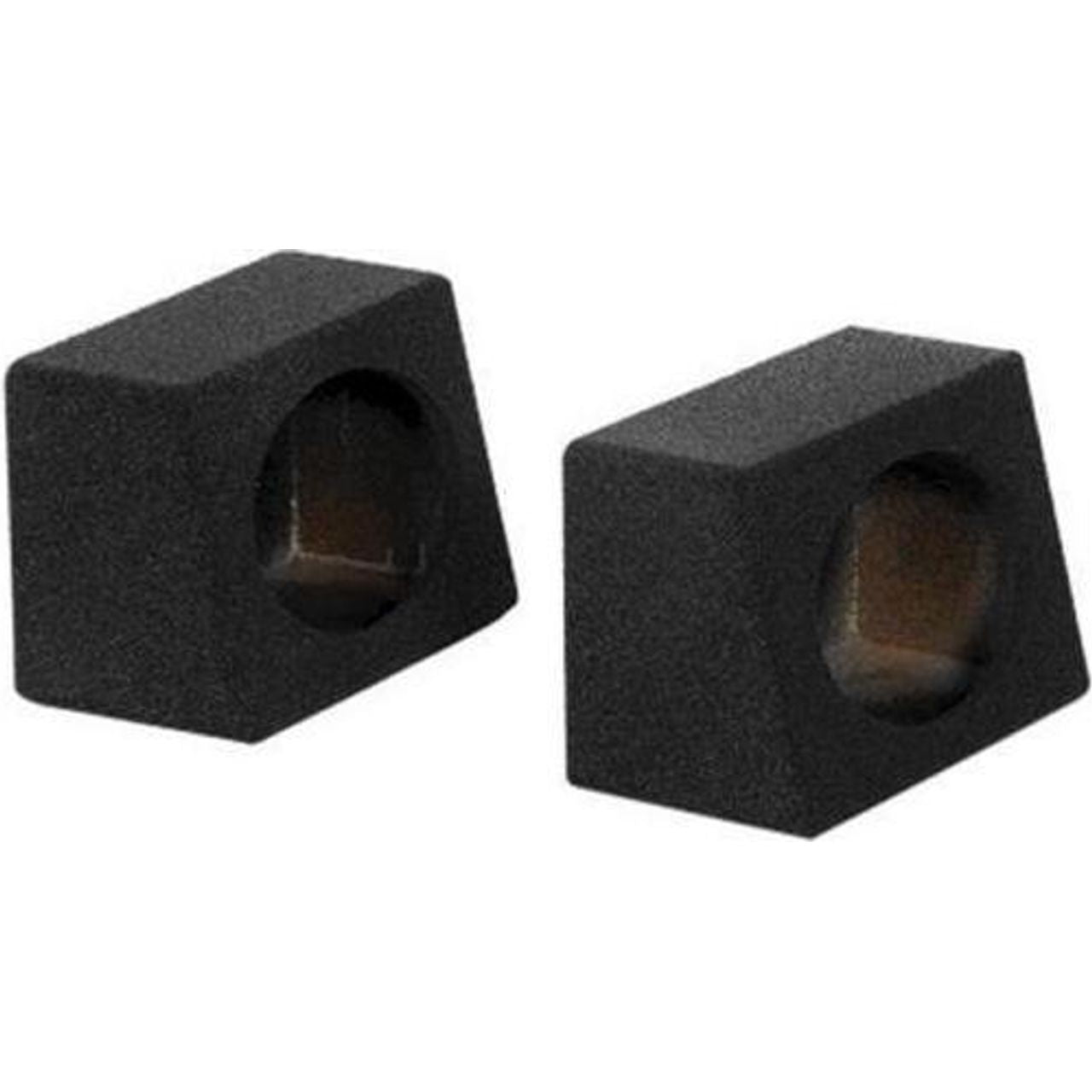 QPower QBTW6X9 Single 6X9" Bedliner Spray Car Speaker Box Wedge Enclosures (Pair)