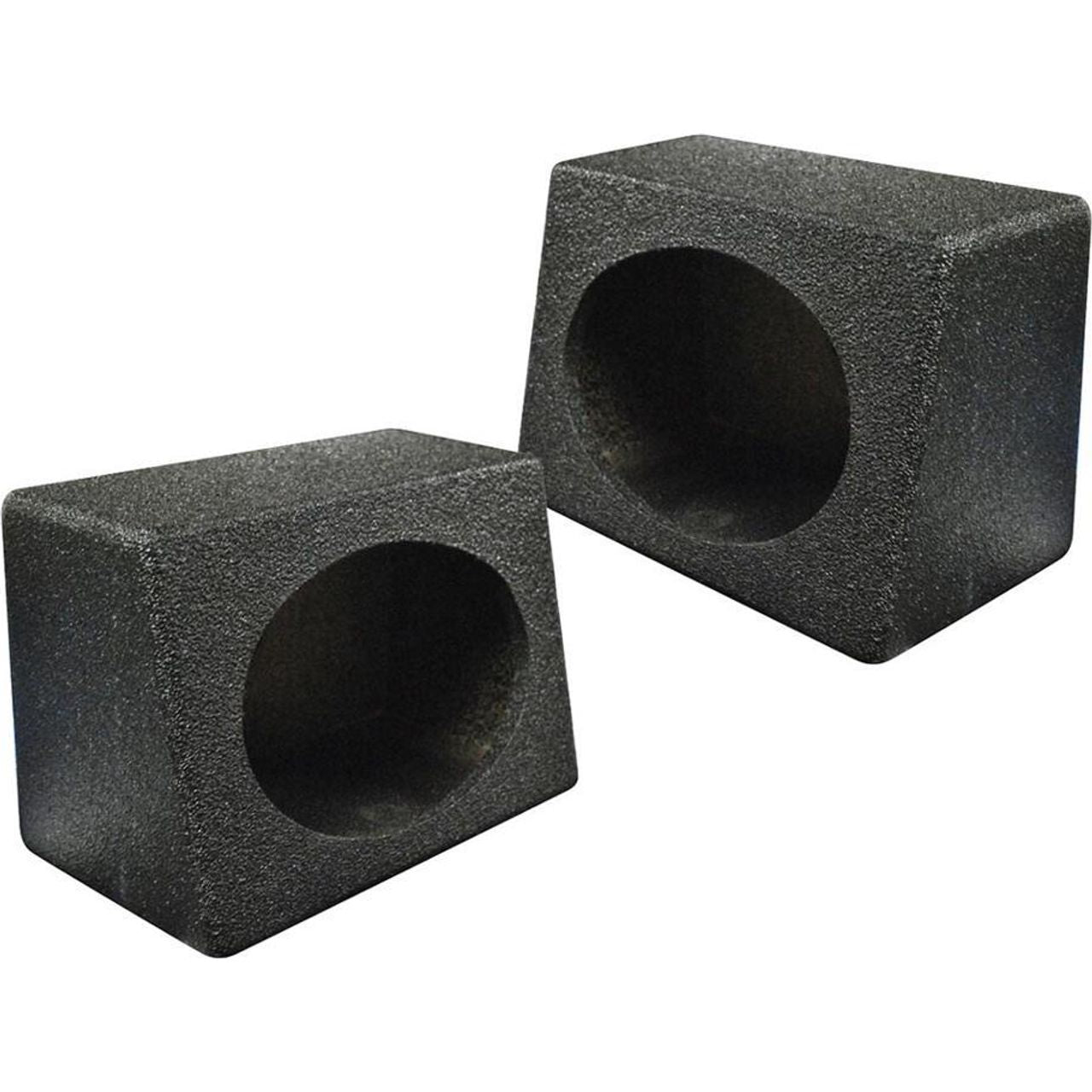 QPower QBTW6X9 Single 6X9" Bedliner Spray Car Speaker Box Wedge Enclosures (Pair)